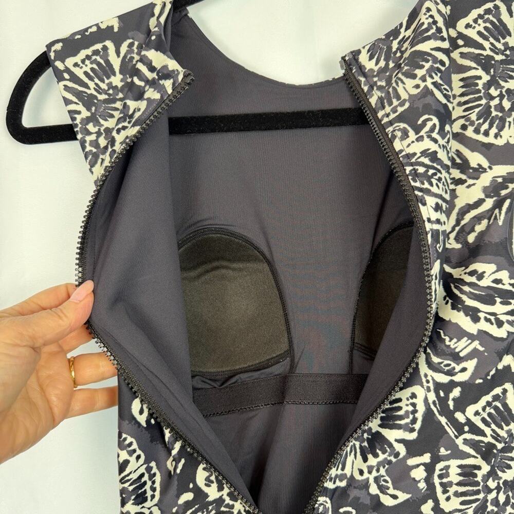 SUMMERSALT The Surf One Piece Swimsuit Womens Black White 6 Tank Modest Swim - Picture 8 of 8